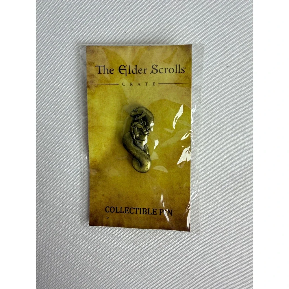 Elder Scrolls Crate Collectible Pin 2020 Bethesda Loot Crate Snake  Bronze